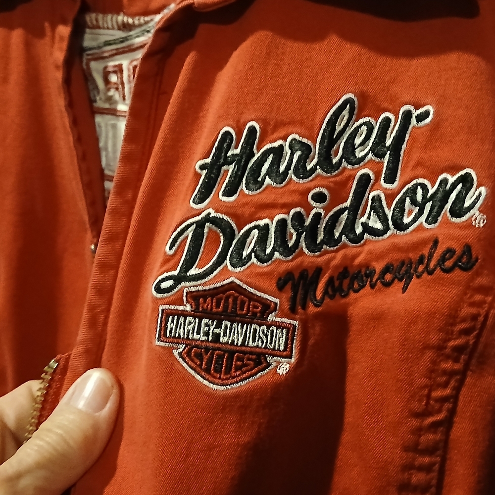 Harley-Davidson Red Riding Shirt Jacket - Picture 4 of 7